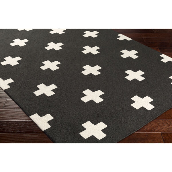 Hilda Monica Black and White Rectangular: 7 Ft. 6-Inch x 9 Ft. 6-Inch Area Rug, image 2