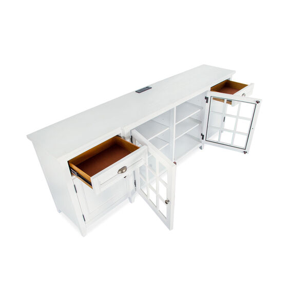 Heron Cove 90-Inch White Entertainment Console, image 3