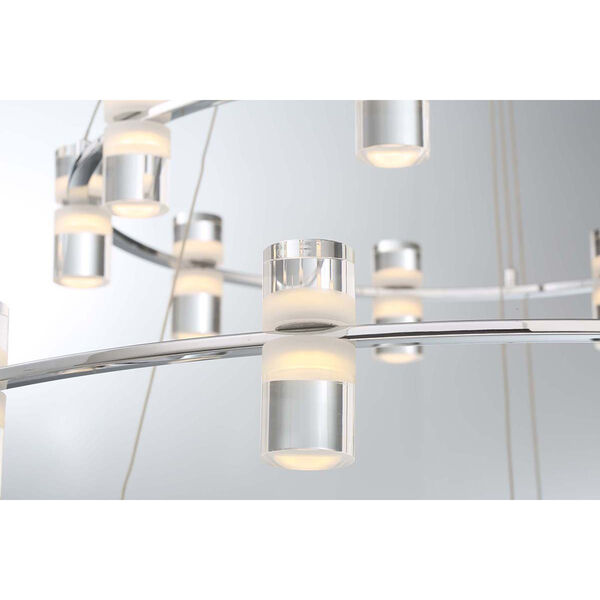 Netto Chrome 24.75-Inch LED Chandelier, image 3