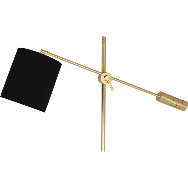 Campbell Gold, Black One-Light Floor Lamp, image 2