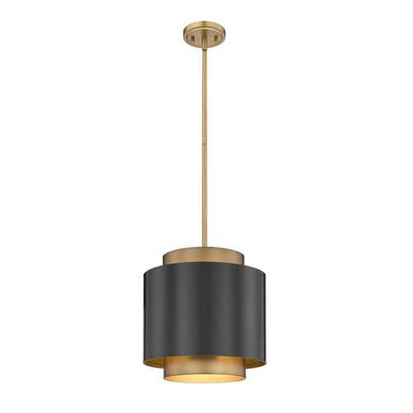 Harlech Bronze Rubbed Brass One-Light Pendant with Bronze Rubbed Brass Steel Shade, image 5