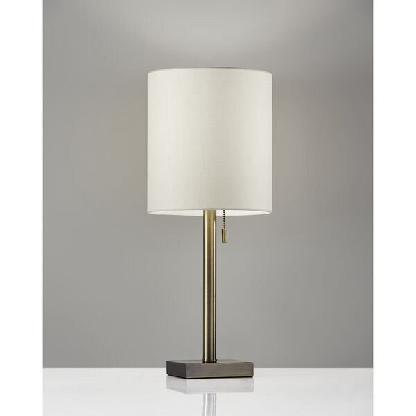 Liam Antique Brass One-Light Table Lamp, image 1