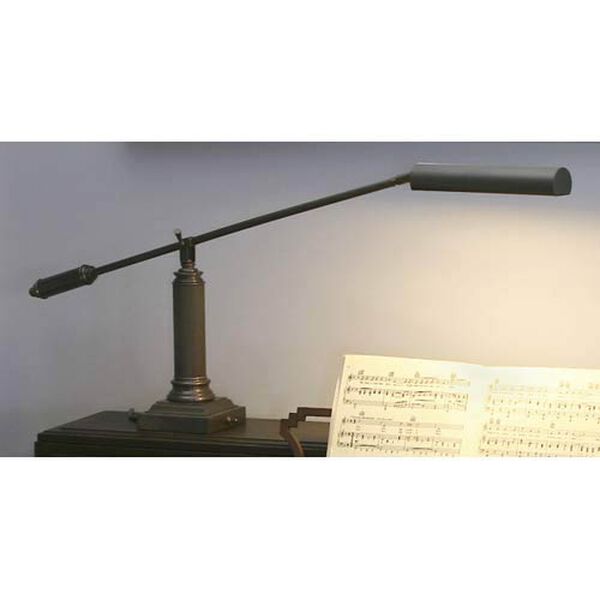 Mahogany Bronze Piano/Desk Lamp, image 1