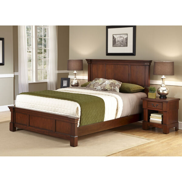 Aspen Queen Bed and Night Stand, image 1