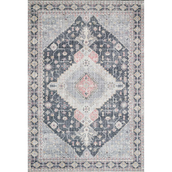 Skye Charcoal Square: 1 Ft. 6 In. X 1 Ft. 6 In. Rug, image 1