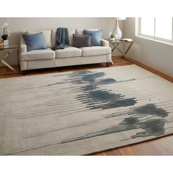 Anya Ivory Blue Gray Rectangular 3 Ft. 6 In. x 5 Ft. 6 In. Area Rug, image 4