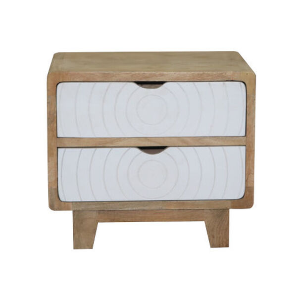 Outbound Natural and Chalk White Nightstand, image 5