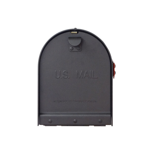Curbside Black Titan Aluminum Mailbox with Baldwin Front Single Mounting Bracket, image 5