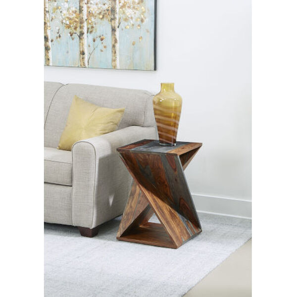 Sierra Brown Finish Accent Table, image 2