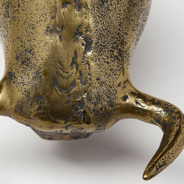 Taura I Gold Cast Aluminium Raging Bull Figurine, image 3