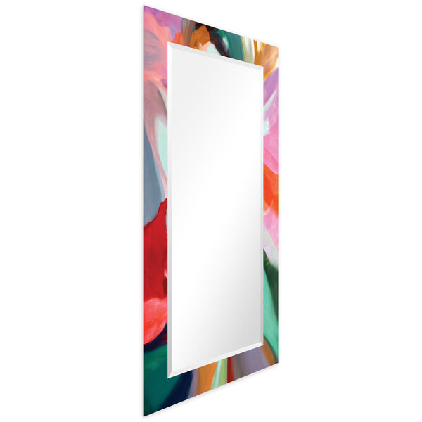Intergrity of Chaos Multicolor 54 x 28-Inch Rectangular Beveled Wall Mirror, image 2