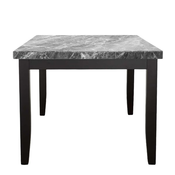 Napoli Black and Gray Marble Top Dining Table, image 2