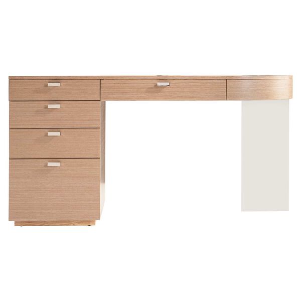 Modulum Natural and Stainless Steel Desk, image 3