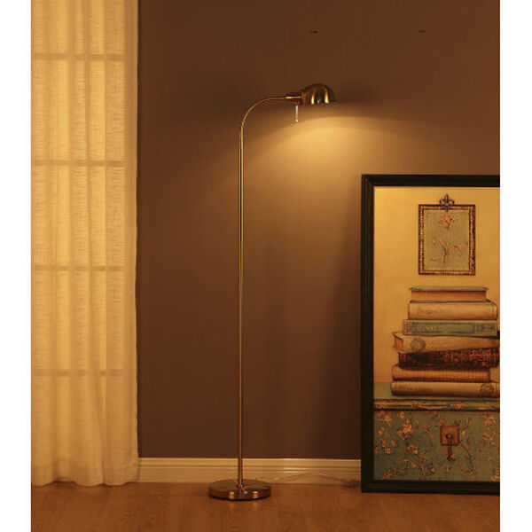Regent Brass LED Floor Lamp, image 3