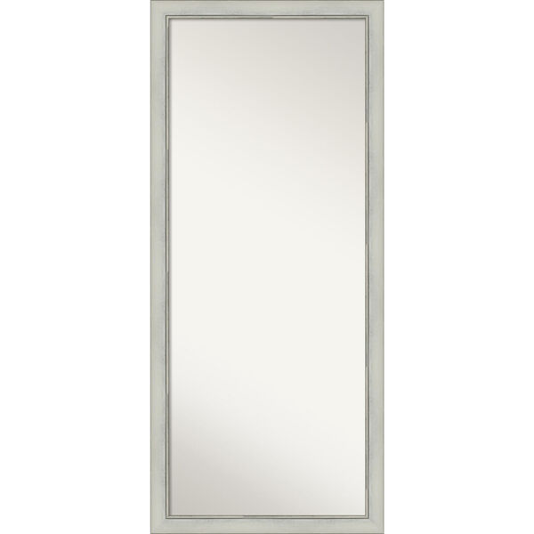 Flair Silver 28W X 64H-Inch Full Length Floor Leaner Mirror, image 1