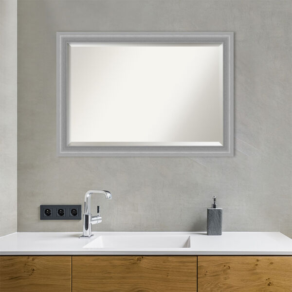 Peak Brushed Nickel 41W X 29H-Inch Bathroom Vanity Wall Mirror, image 5