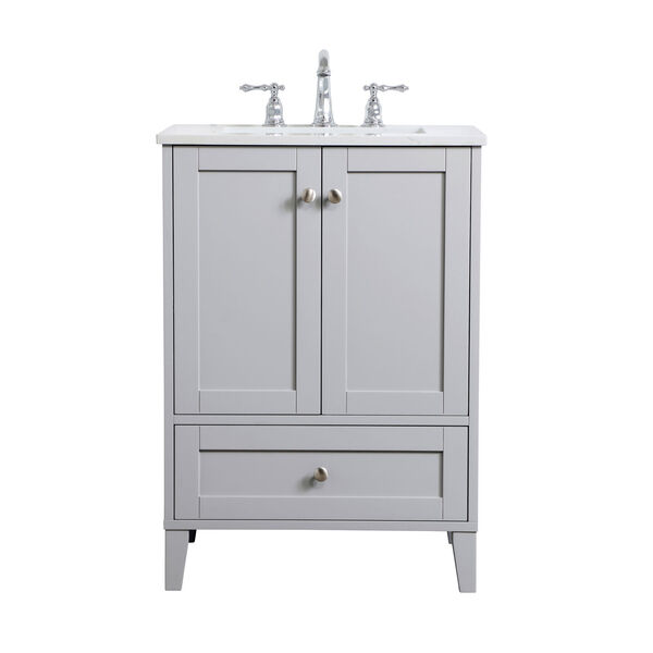 Sommerville Gray 24-Inch Vanity Sink Set, image 1