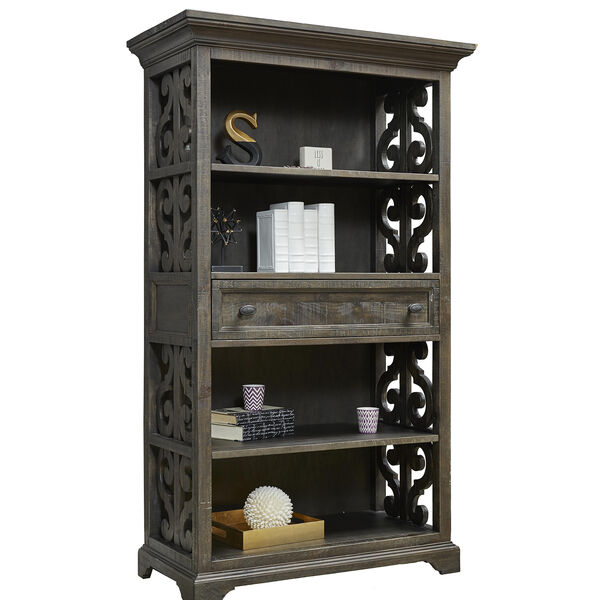 Bellamy Bookcase in Weathered Peppercorn, image 4