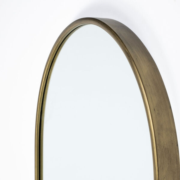 Agatha Gold Arch Wood Wall Mirror, image 4