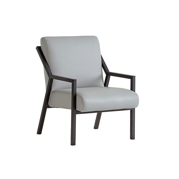 Santana Gray Weldon Leather Chair, image 1