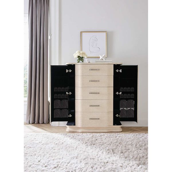 Nouveau Chic Sandstone Chest with Drawers, image 5