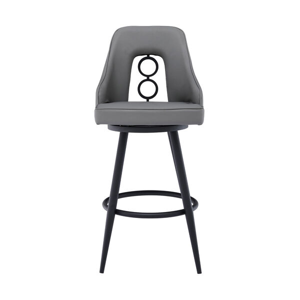 Ruby Black and Gray 26-Inch Counter Stool, image 2