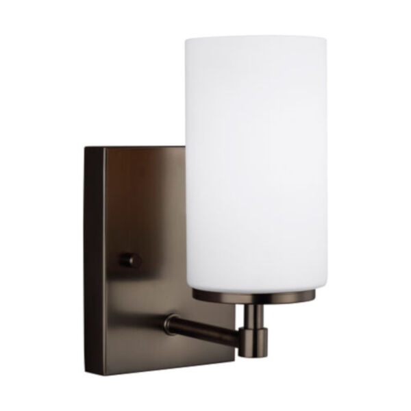 Nicollet Oil Rubbed Bronze One-Light Bath Sconce Title 24, image 1