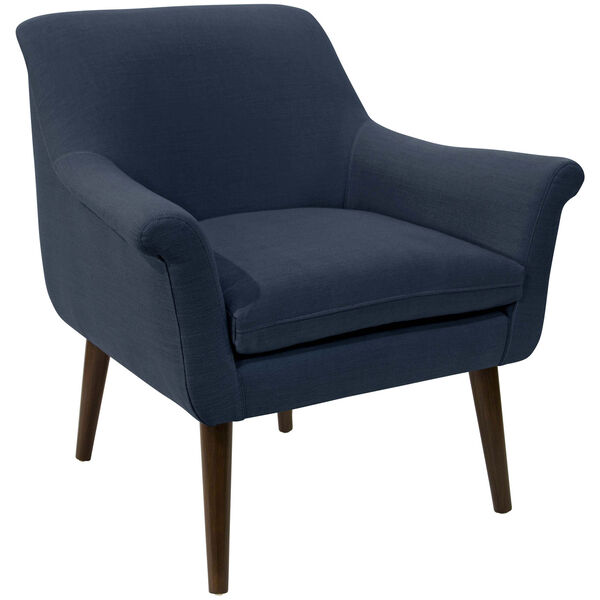 Linen Navy 34-Inch Chair, image 1