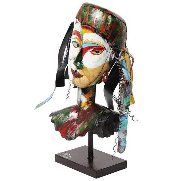 Homme 1 Iron Hand Painted Colorful Art Sculpture, image 1