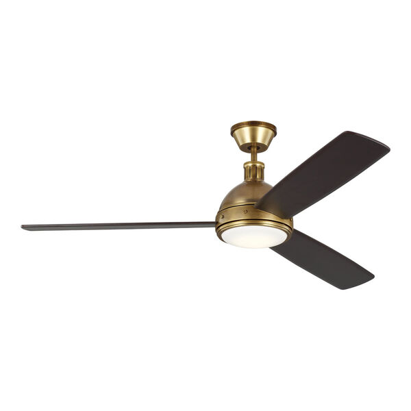 Hicks Hand-Rubbed Antique Brass 60-Inch LED Ceiling Fan