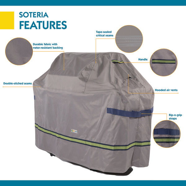 Soteria Grey RainProof 53 In. Grill Cover, image 4