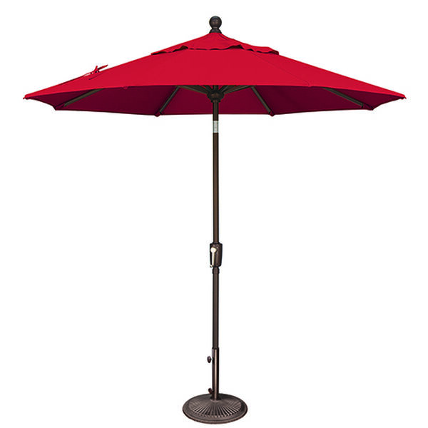 Catalina 7 Foot Octagon Market Umbrella in Jockey Red Sunbrella, image 1