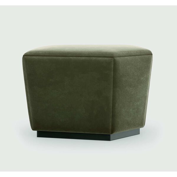 Caracole Upholstery Pollux Dark Chocolate Ottoman, image 1