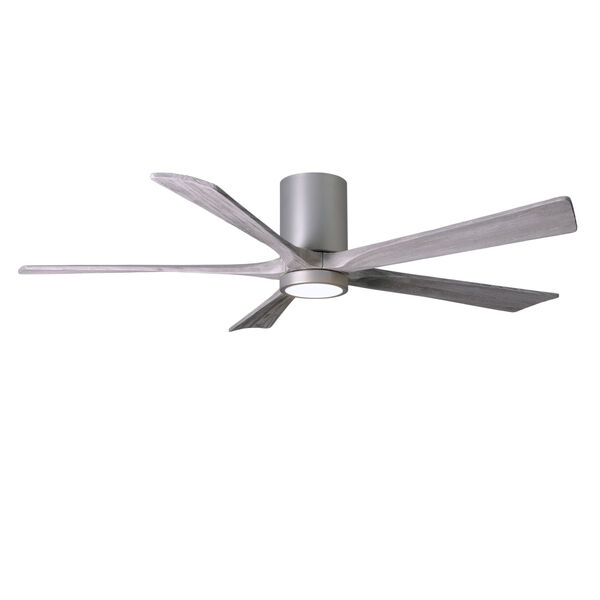Irene Brushed Nickel 60-Inch Ceiling Fan with Five Barnwood Tone Blades, image 1