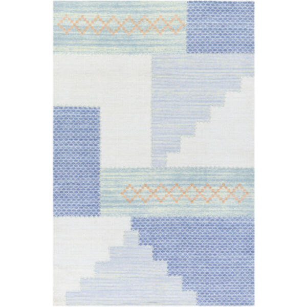 Didim Denim and Mint Runner: 2 Ft. 6 In. x 8 Ft. Rug, image 1