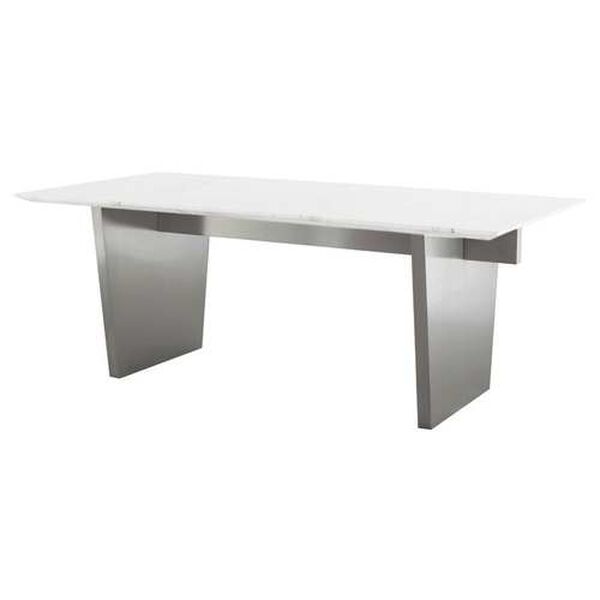 Aiden White Graphite 78-Inch Dining Table, image 3