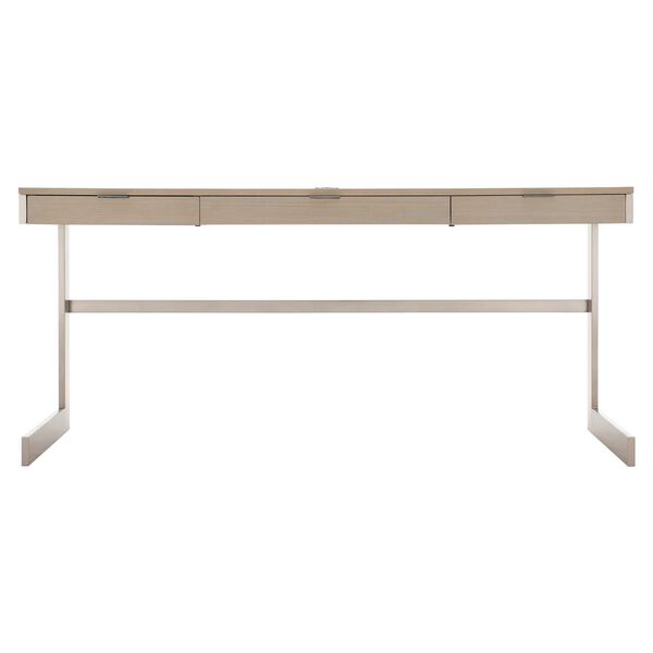 Axiom Natural and Stainless Steel Desk, image 3