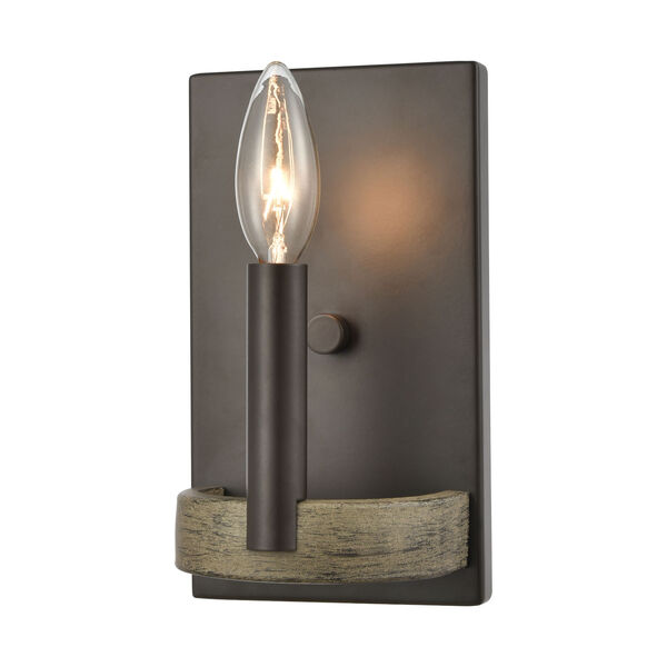 Transitions Oil Rubbed Bronze and Aspen One-Light ADA Wall Sconce, image 3