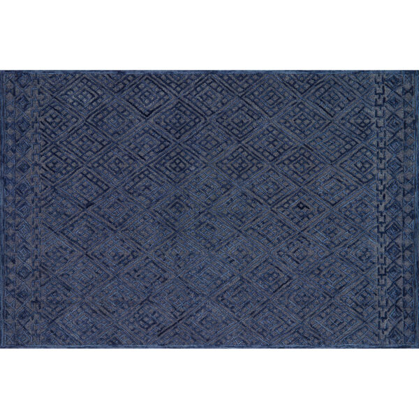 Crafted by Loloi Glendale Navy Rectangle: 7 Ft. 9 In. x 9 Ft. 9 In. Rug, image 1
