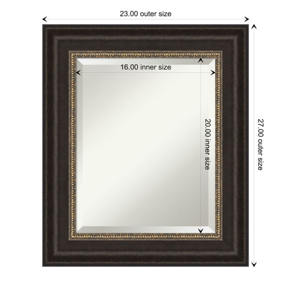 Paragon Bronze 23W X 27H-Inch Bathroom Vanity Wall Mirror, image 6