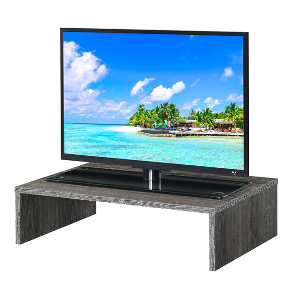 Designs2Go Weathered Gray TV Monitor Riser for TVs up to 46 Inches, image 3