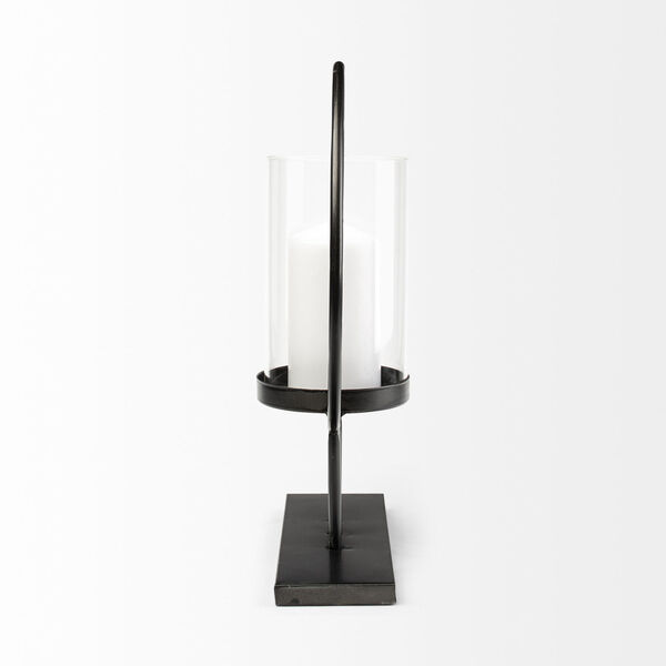 Saturn I Black Small Table Candle Holder, image 3