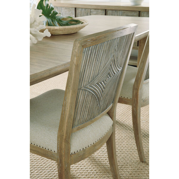 Surfrider Natural Carved Back Side Chair, image 3