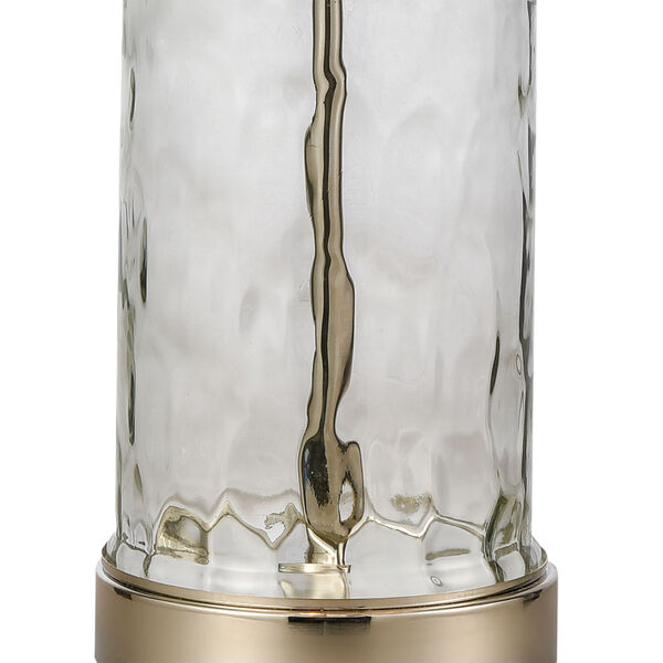 Tribeca Clear Polished Nickel Two-Light Table Lamp, image 4