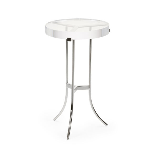 Ragsdale Silver Acrylic Side Table, image 1