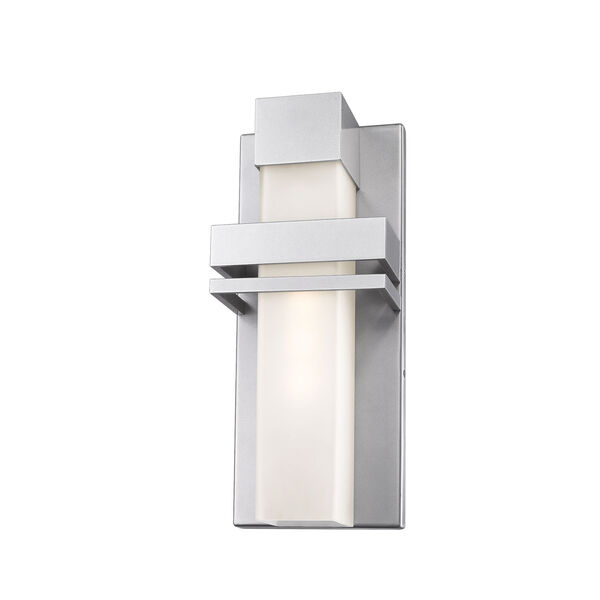 Camden Silver LED Outdoor Wall Light, image 1