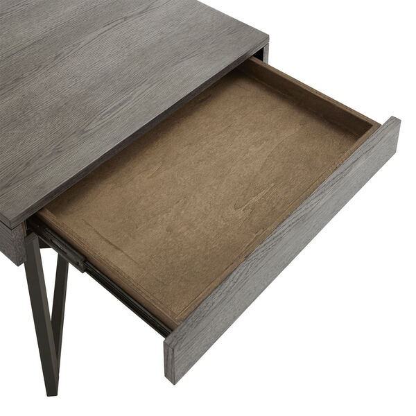 Hunter Gray End Table with One Drawer, image 5