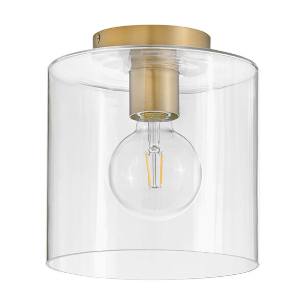 Pippa Lacquered Brass Small Flush Mount, image 2