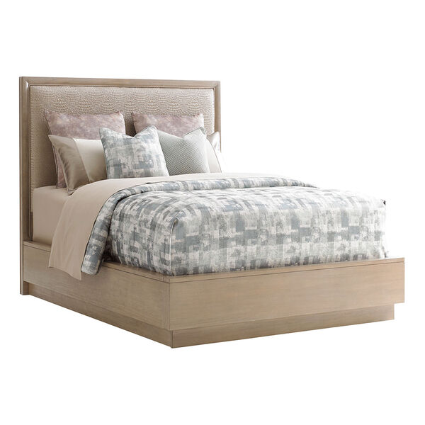 Shadow Play Beige and Gray Uptown Queen Platform Bed, image 1