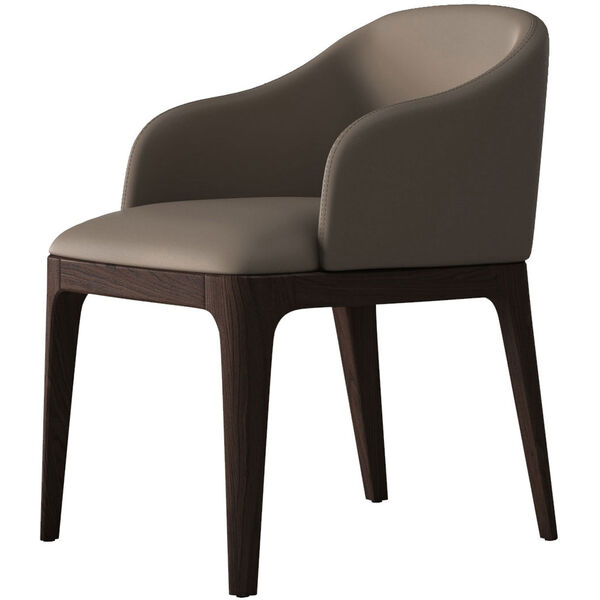 Wooster Castle Gray Eco Leather Dining Chair, image 2
